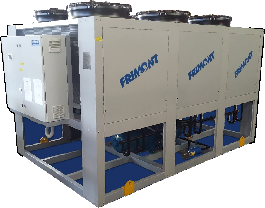 Chiller FRIMONT con ventiladores de condensación en la parte superior