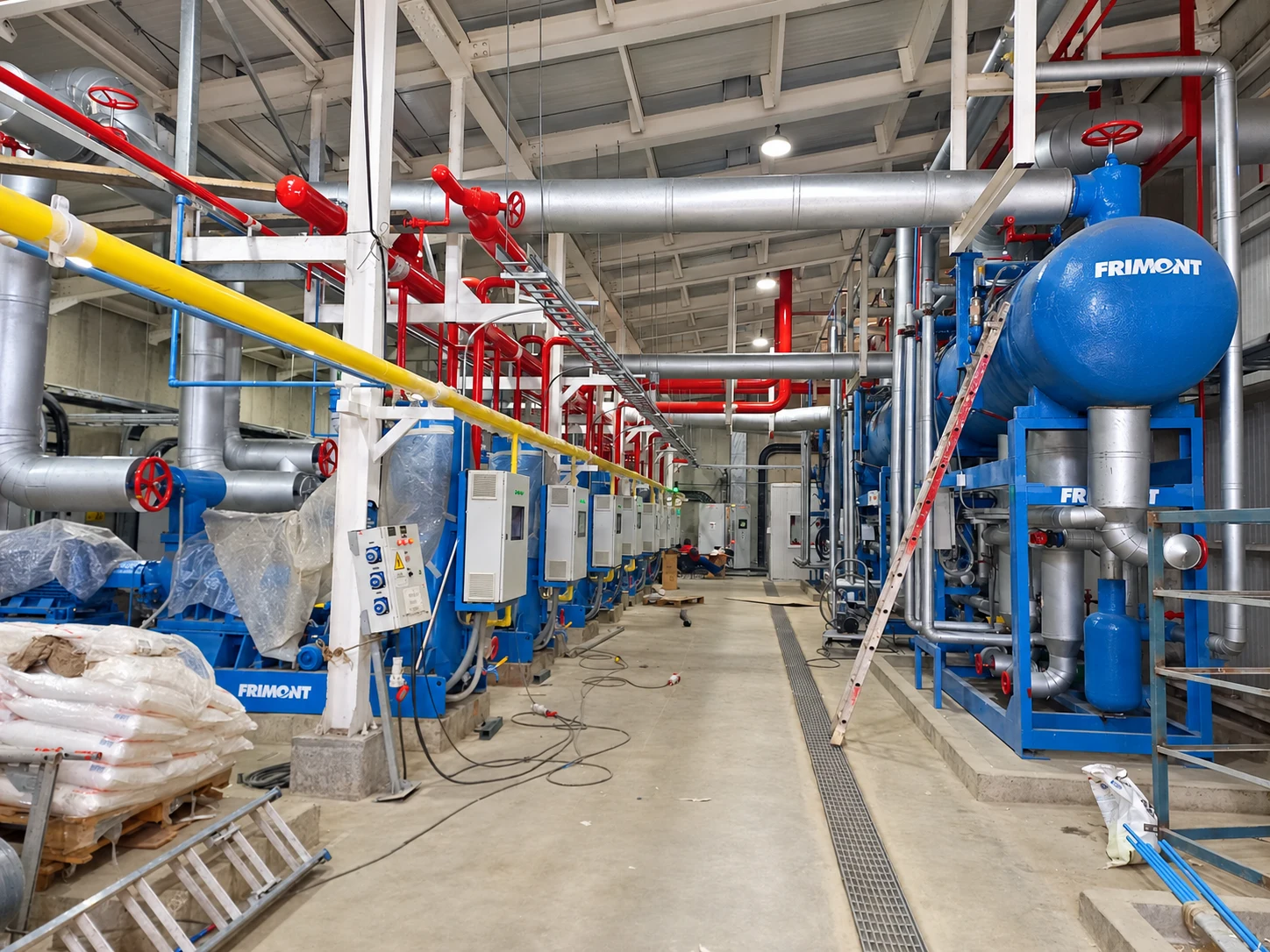 Australis compressor room and control panels